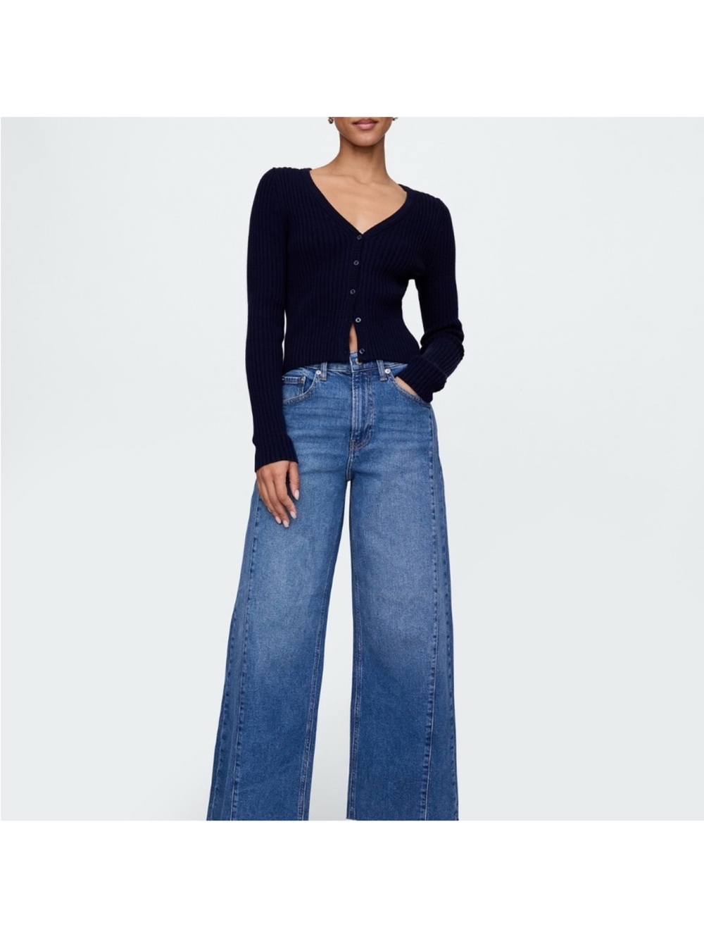 GAP Wide-Leg High Rise Stride Jeans 25/0p